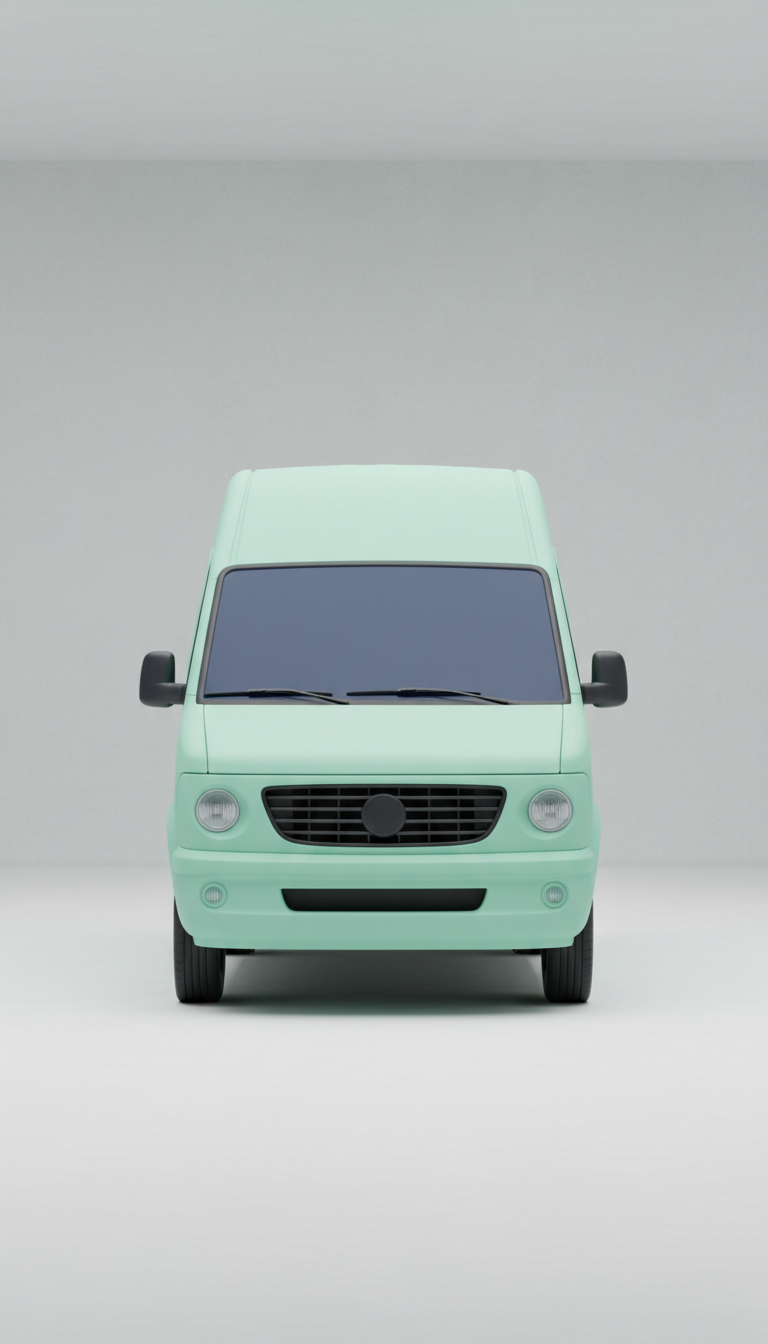 Mobile Service Van Fully Equipped For Curbside Repairs