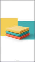Colored Microfiber Towel Set